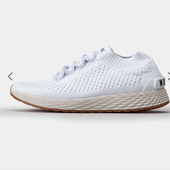 NOBULL Shoes Nobull Womens White Ivory Knit Runner Size